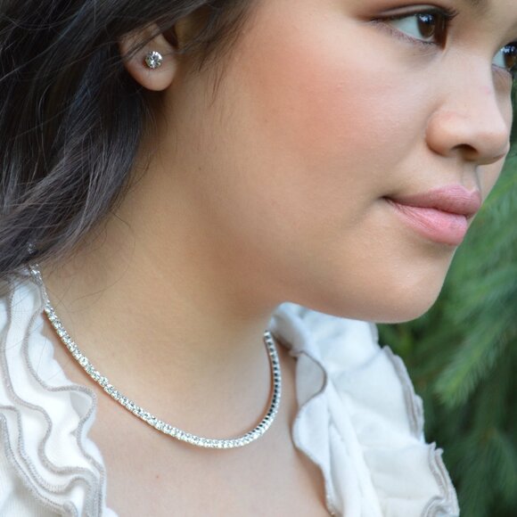 Swarovski elements stud earrings - Picture 2 of 4